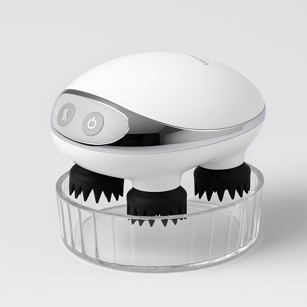 Electric Handheld Multi-Purpose Massager with Heating Function