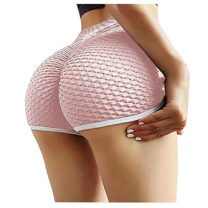 Jacquard Yoga & Pilates Shorts for Women — USA & EU Fit