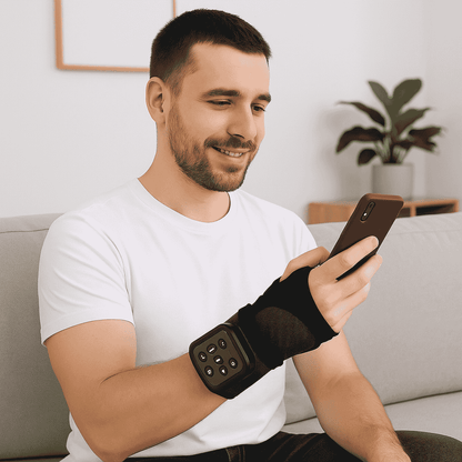 Rechargeable Wrist Massager with Heat Therapy Function