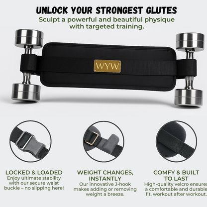 Sculpt Strong Glutes With Heavy Duty Hip Belt