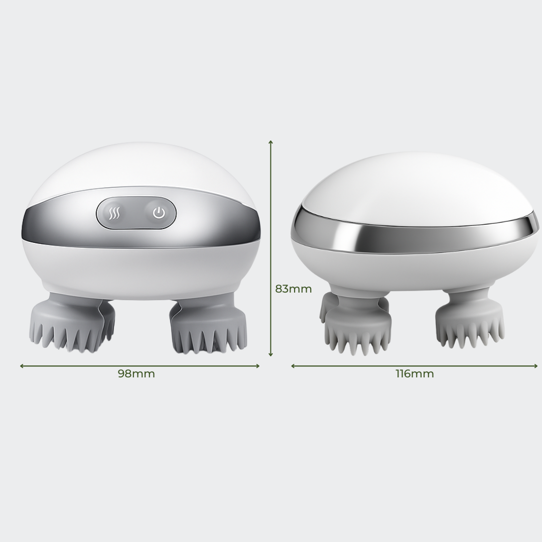 Electric Handheld Multi-Purpose Massager with Heating Function