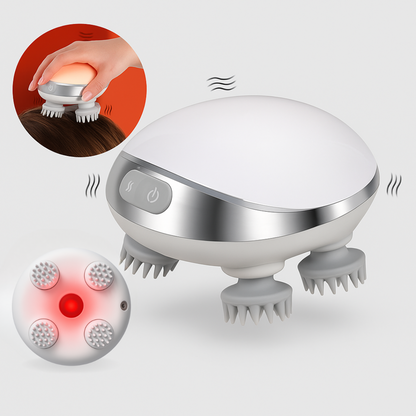 Electric Handheld Multi-Purpose Massager with Heating Function