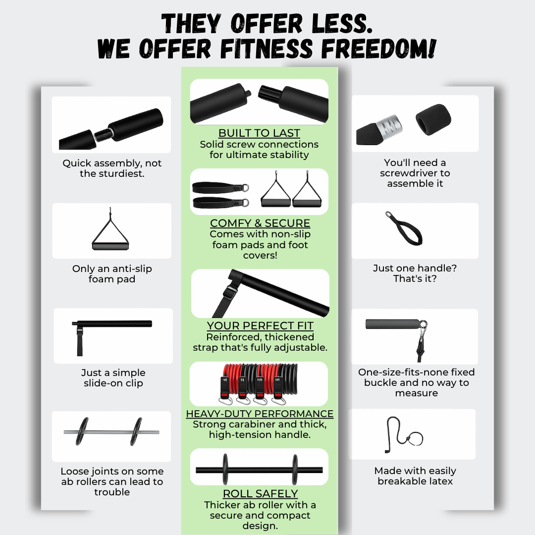 Multiple Fitness Bar with Resistance Bands