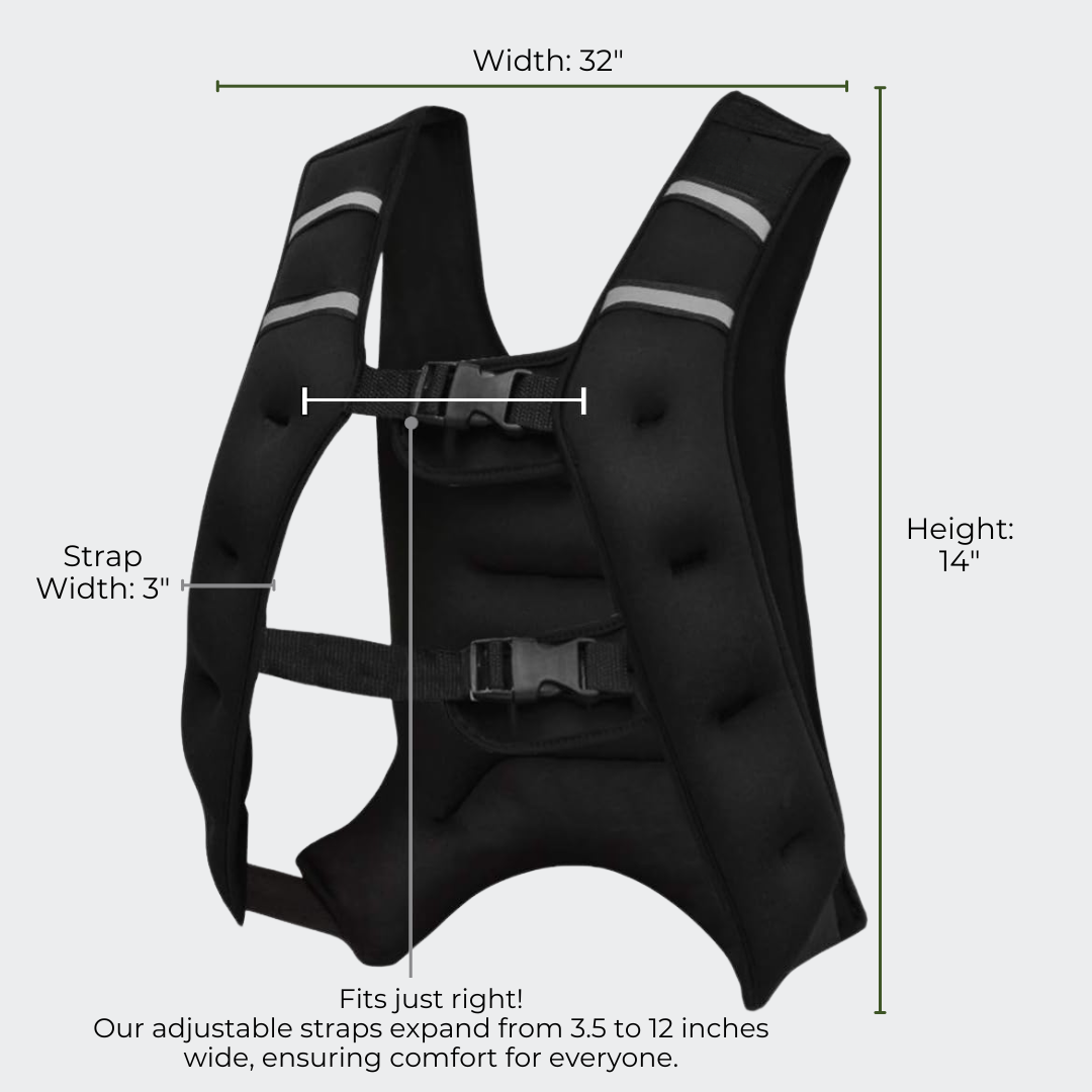 Adjustable Weighted Vest 30Lbs — Push Limits, Build Power