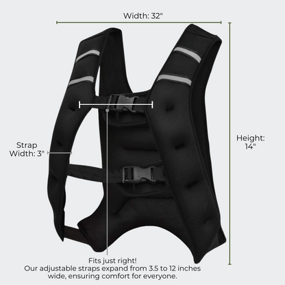 Adjustable Weighted Vest 30Lbs — Push Limits, Build Power
