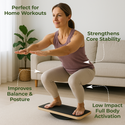 Wooden Balance, Strength & Stability Trainer
