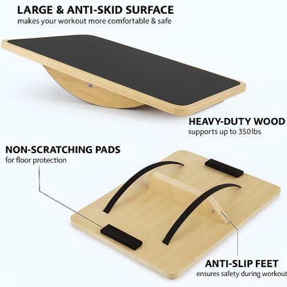Wooden Balance, Strength & Stability Trainer