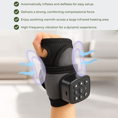 Rechargeable Wrist Massager with Heat Therapy Function