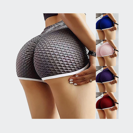 Jacquard Yoga & Pilates Shorts for Women — USA & EU Fit