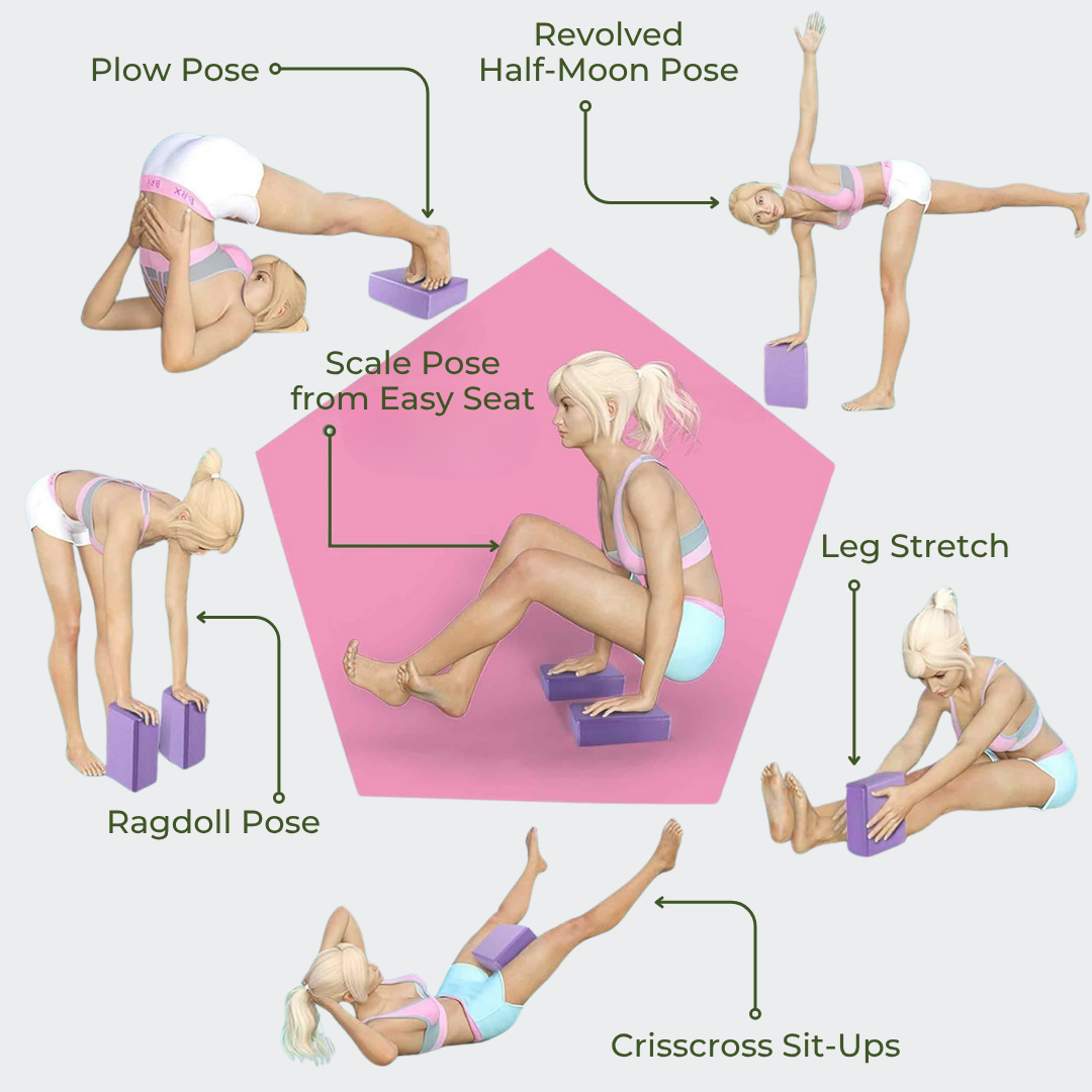 EVA Balance Block For Yoga, Pilates, Workout & More